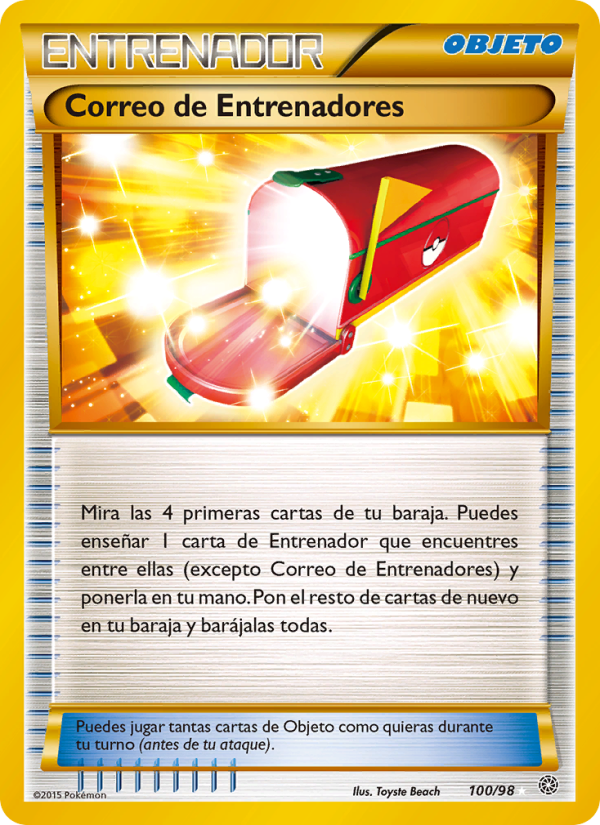 Correo de Entrenadores 100 — Antiguos Orígenes (Spanish Pokémon TCG card)
