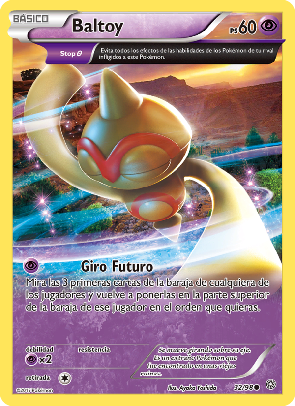 Baltoy 32 — Antiguos Orígenes (Spanish Pokémon TCG card)