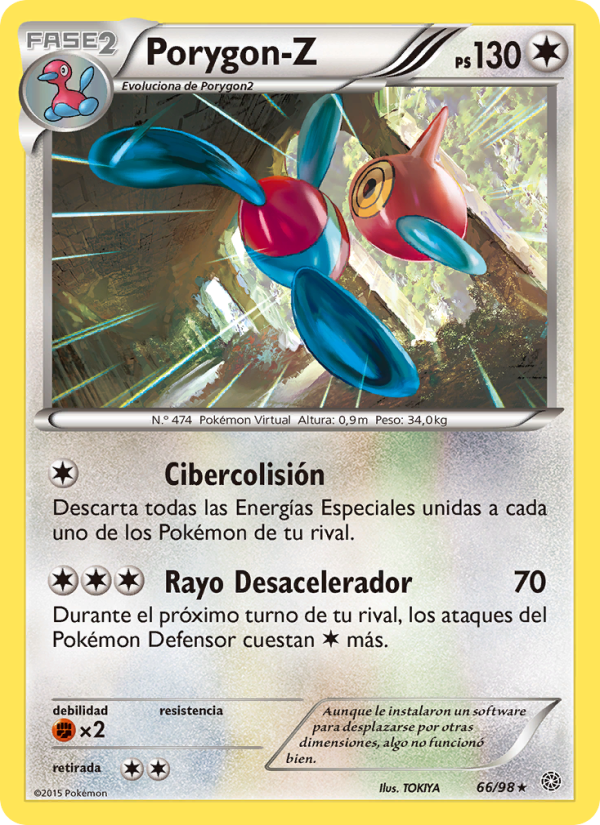 Porygon-Z 66 — Antiguos Orígenes (Spanish Pokémon TCG card)