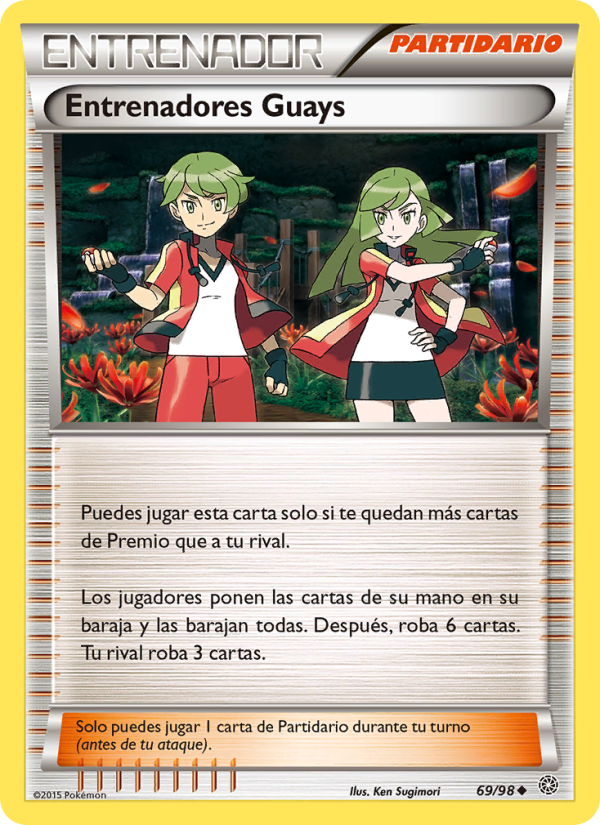 Entrenadores Guay 69 — Antiguos Orígenes (Spanish Pokémon TCG card)