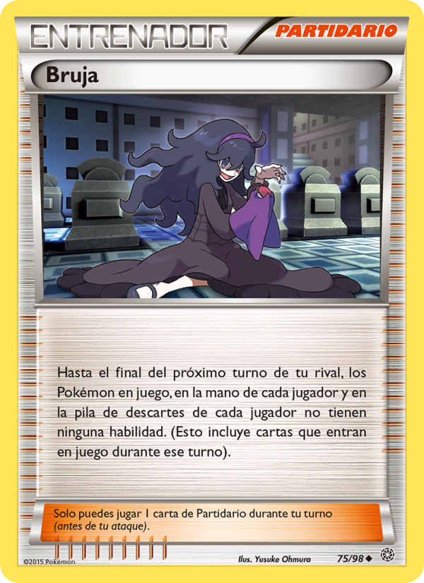 Bruja 75 — Antiguos Orígenes (Spanish Pokémon TCG card)