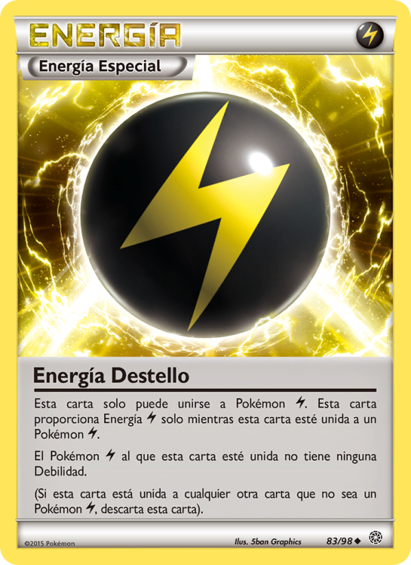 Energía Destello 83 — Antiguos Orígenes (Spanish Pokémon TCG card)