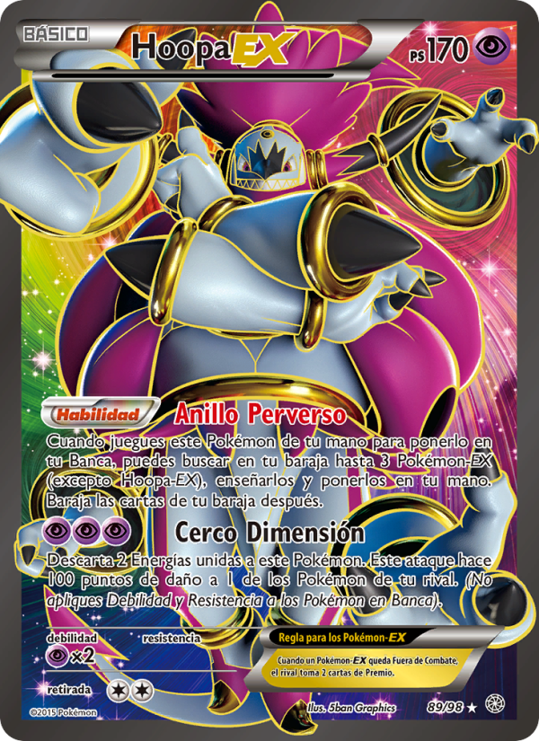 Hoopa EX 89 — Antiguos Orígenes (Spanish Pokémon TCG card)