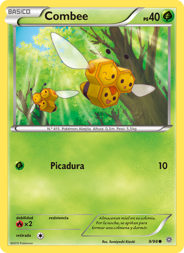 Combee 9 — Antiguos Orígenes (Spanish Pokémon TCG card)