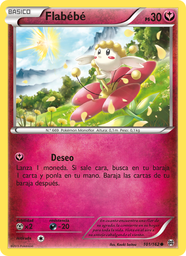 Flabébé 101 — Turbo Impulso (Spanish Pokémon TCG card)