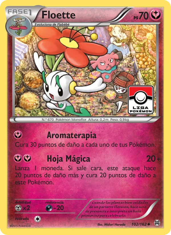 Floette 102 — Turbo Impulso (Spanish Pokémon TCG card)