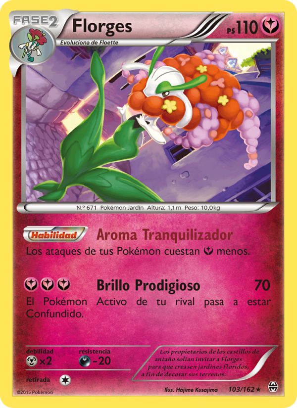 Florges 103 — Turbo Impulso (Spanish Pokémon TCG card)
