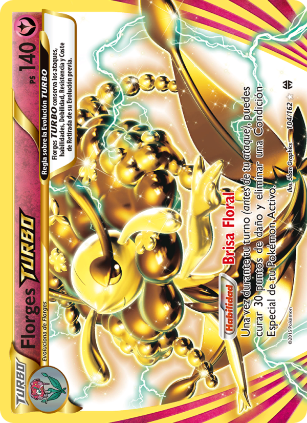 Florges TURBO 104 — Turbo Impulso (Spanish Pokémon TCG card)