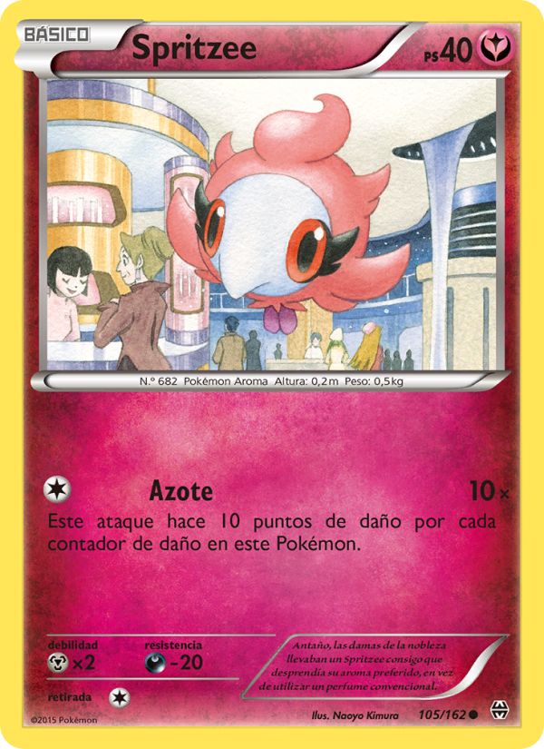 Spritzee 105 — Turbo Impulso (Spanish Pokémon TCG card)