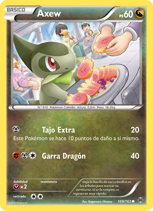 Axew 109 — Turbo Impulso (Spanish Pokémon TCG card)