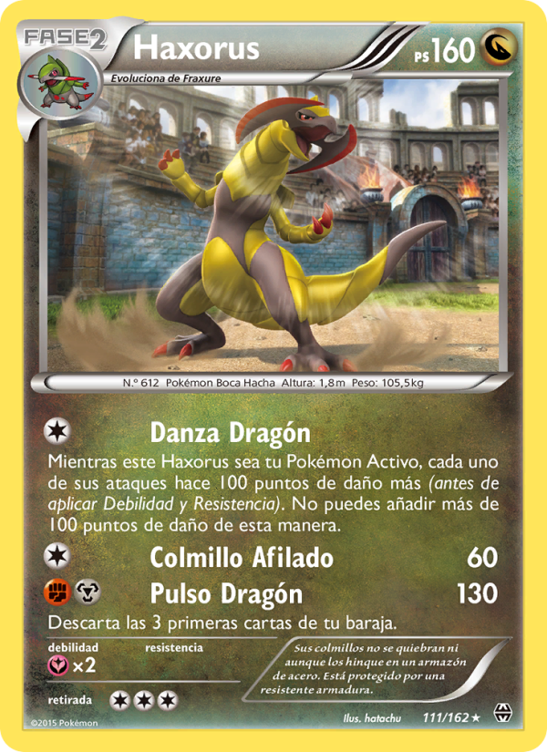 Haxorus 111 — Turbo Impulso (Spanish Pokémon TCG card)