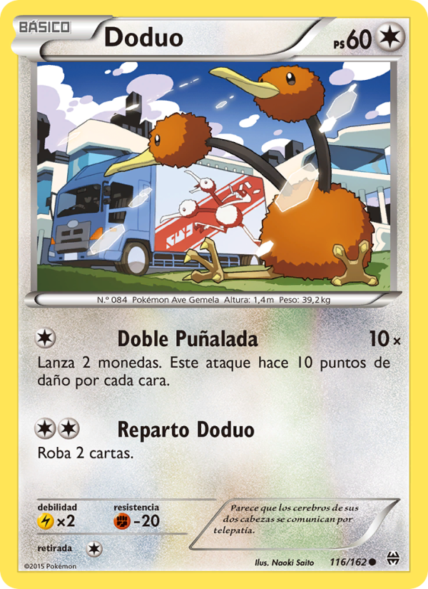 Doduo 116 — Turbo Impulso (Spanish Pokémon TCG card)