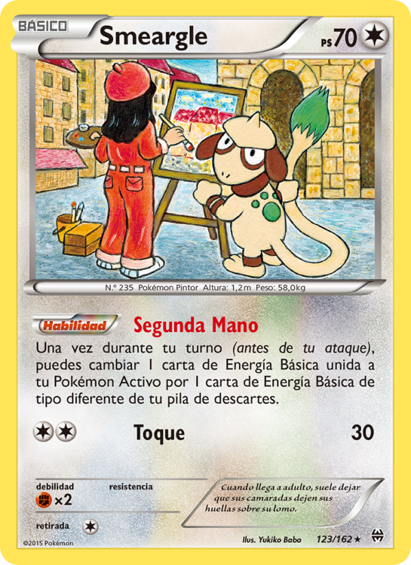 Smeargle 123 — Turbo Impulso (Spanish Pokémon TCG card)