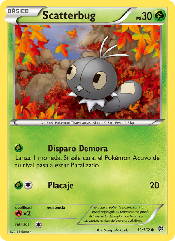 Scatterbug 13 — Turbo Impulso (Spanish Pokémon TCG card)