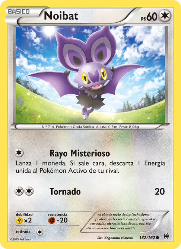 Noibat 132 — Turbo Impulso (Spanish Pokémon TCG card)