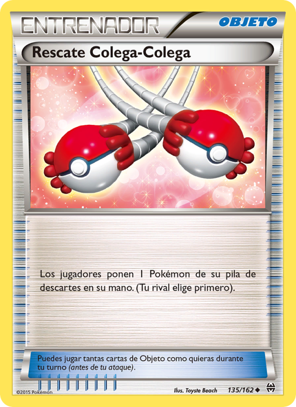 Rescate Colega-Colega 135 — Turbo Impulso (Spanish Pokémon TCG card)
