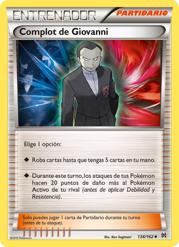 Complot de Giovanni 138 — Turbo Impulso (Spanish Pokémon TCG card)