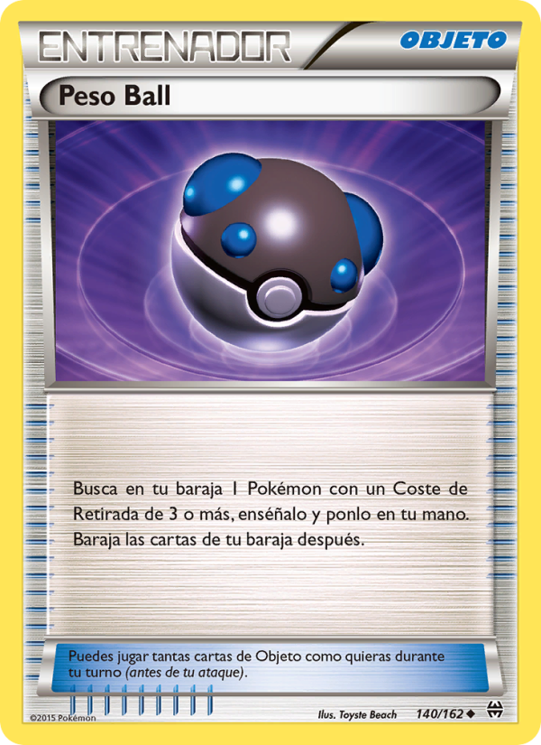 Peso Ball 140 — Turbo Impulso (Spanish Pokémon TCG card)