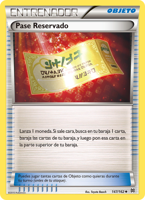 Pase Reservado 147 — Turbo Impulso (Spanish Pokémon TCG card)