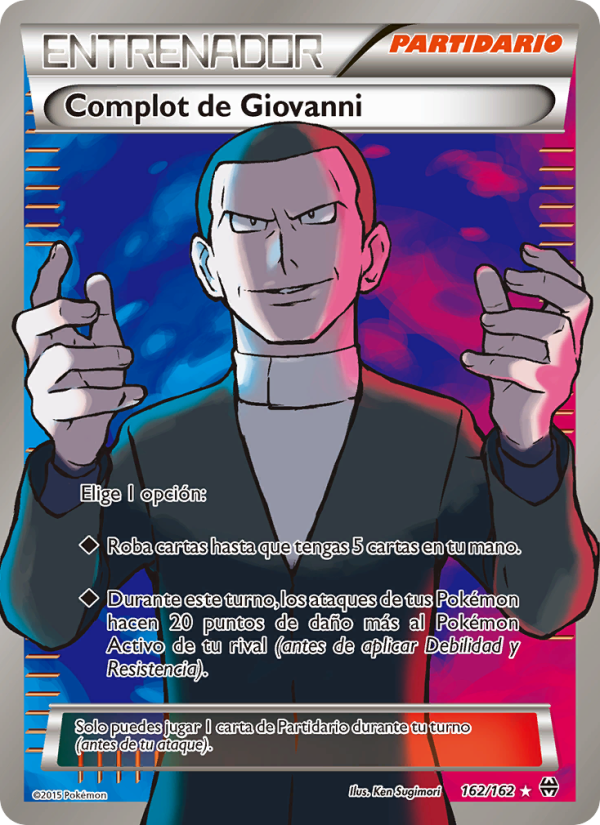 Complot de Giovanni 162 — Turbo Impulso (Spanish Pokémon TCG card)