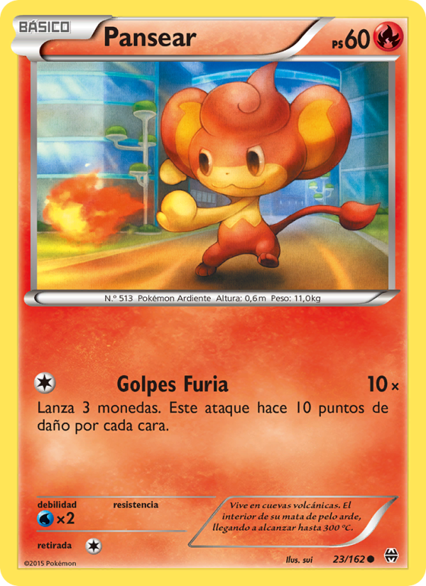 Pansear 23 — Turbo Impulso (Spanish Pokémon TCG card)