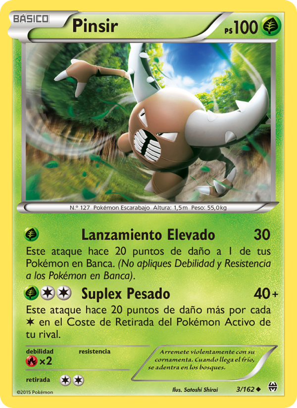 Pinsir 3 — Turbo Impulso (Spanish Pokémon TCG card)