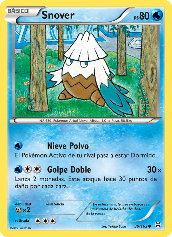 Snover 39 — Turbo Impulso (Spanish Pokémon TCG card)