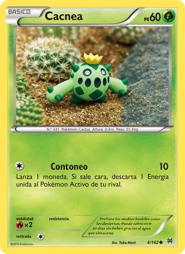 Cacnea 4 — Turbo Impulso (Spanish Pokémon TCG card)