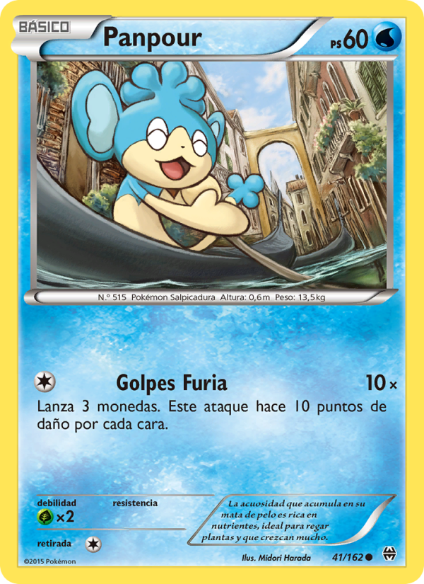 Panpour 41 — Turbo Impulso (Spanish Pokémon TCG card)