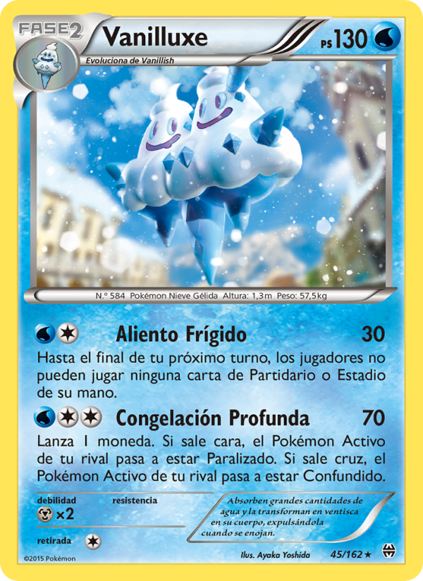 Vanilluxe 45 — Turbo Impulso (Spanish Pokémon TCG card)