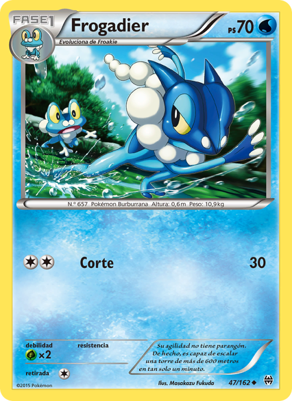 Frogadier 47 — Turbo Impulso (Spanish Pokémon TCG card)
