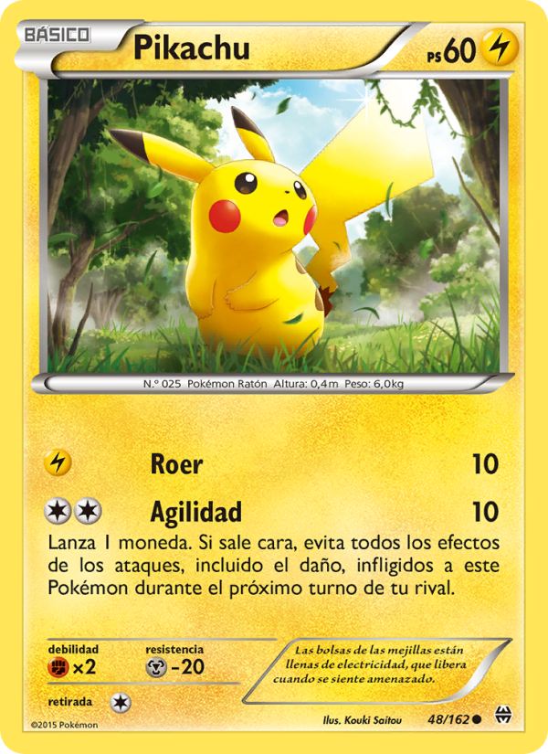 Pikachu 48 — Turbo Impulso (Spanish Pokémon TCG card)