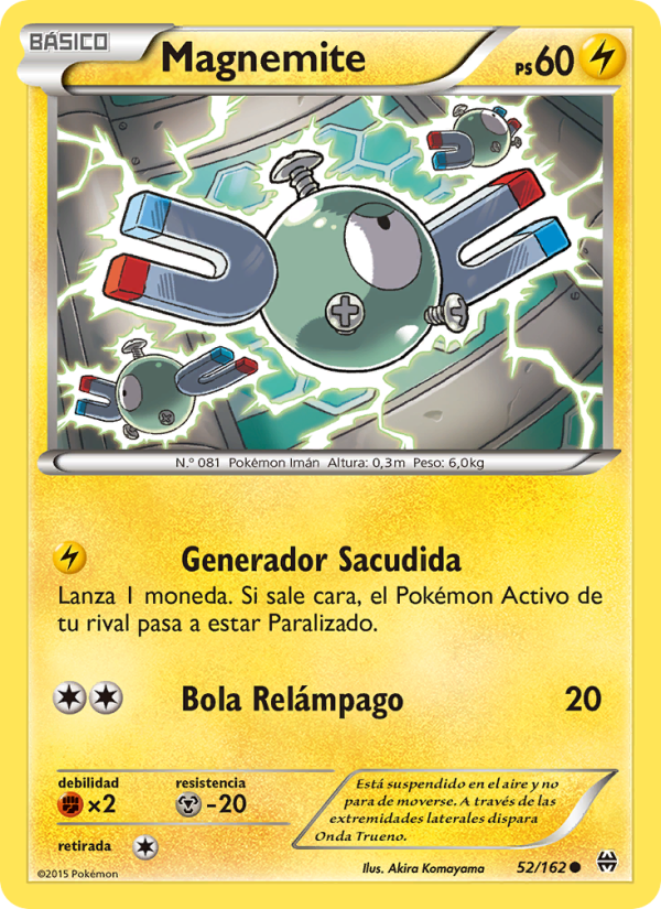 Magnemite 52 — Turbo Impulso (Spanish Pokémon TCG card)
