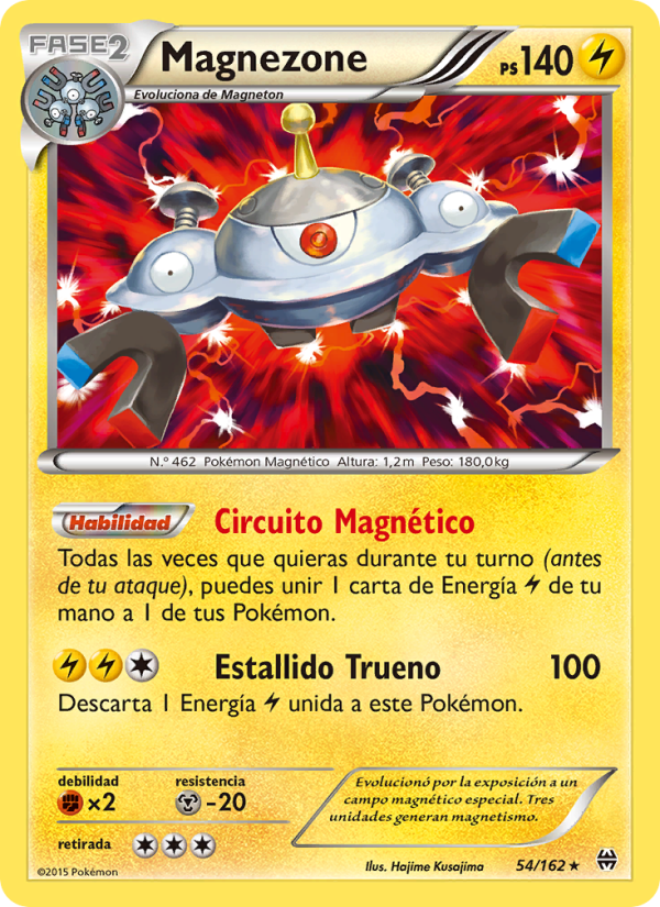 Magnezone 54 — Turbo Impulso (Spanish Pokémon TCG card)