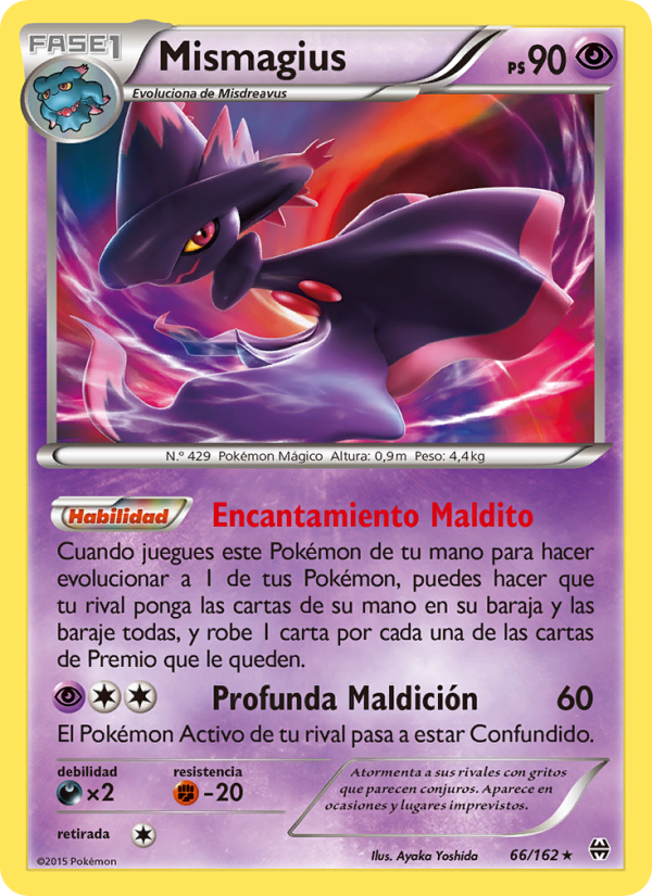 Mismagius 66 — Turbo Impulso (Spanish Pokémon TCG card)