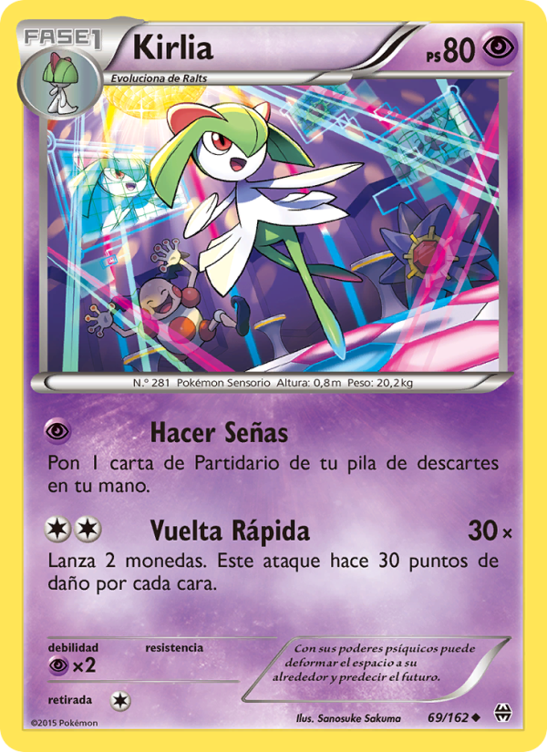 Kirlia 69 — Turbo Impulso (Spanish Pokémon TCG card)
