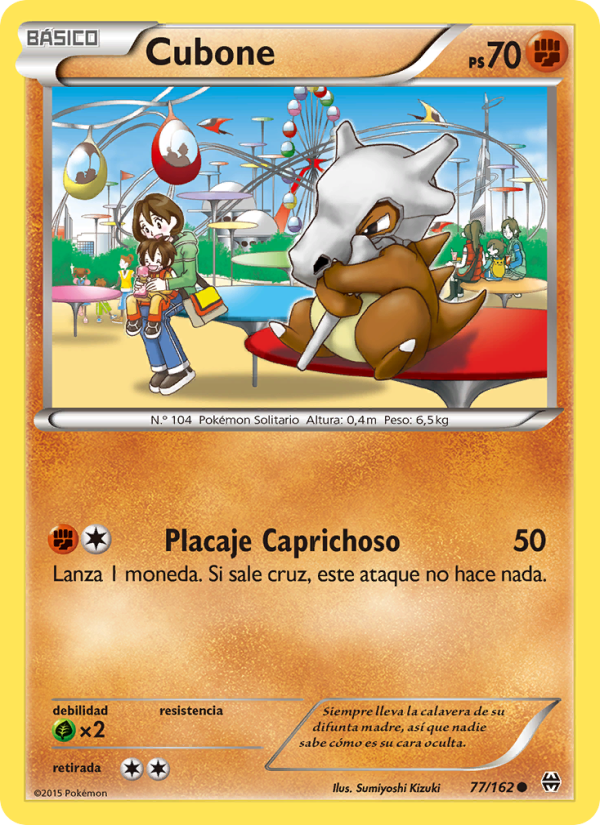 Cubone 77 — Turbo Impulso (Spanish Pokémon TCG card)