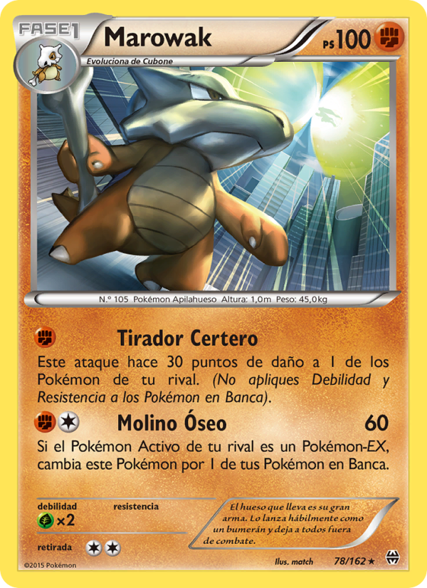 Marowak 78 — Turbo Impulso (Spanish Pokémon TCG card)