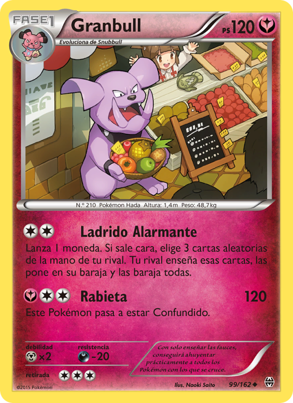 Granbull 99 — Turbo Impulso (Spanish Pokémon TCG card)