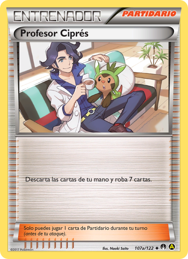 Profesor Ciprés 107a — TURBOLímite (Spanish Pokémon TCG card)