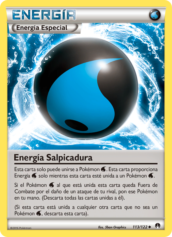Energía Salpicadura 113 — TURBOLímite (Spanish Pokémon TCG card)