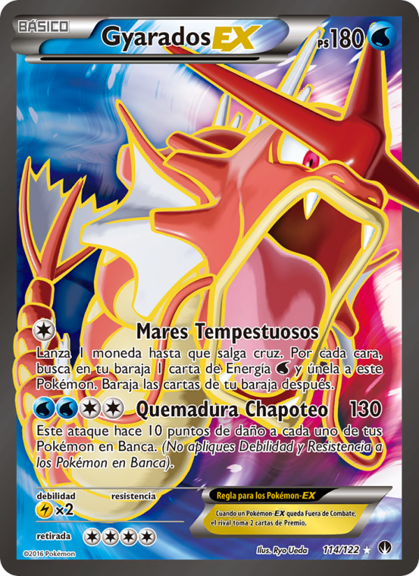 Gyarados EX 114 — TURBOLímite (Spanish Pokémon TCG card)