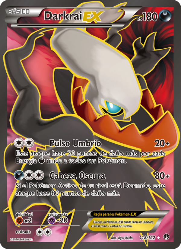 Darkrai EX 118 — TURBOLímite (Spanish Pokémon TCG card)