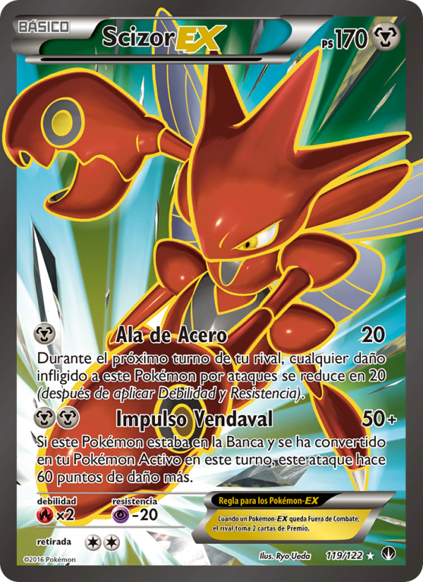 Scizor EX 119 — TURBOLímite (Spanish Pokémon TCG card)