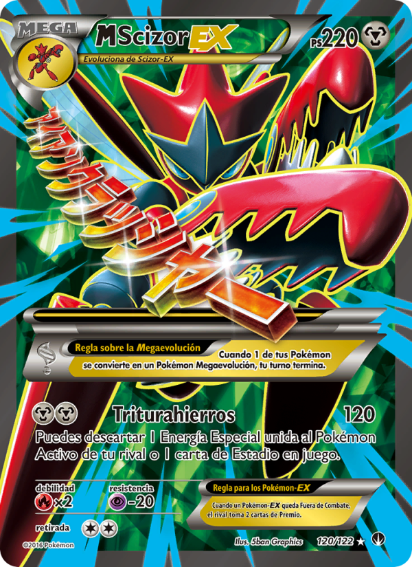 M-Scizor EX 120 — TURBOLímite (Spanish Pokémon TCG card)