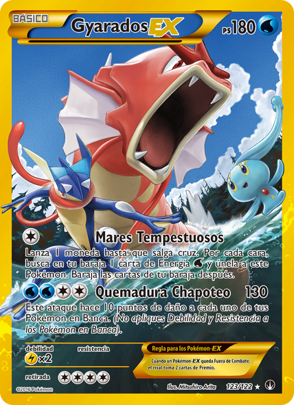 Gyarados EX 123 — TURBOLímite (Spanish Pokémon TCG card)