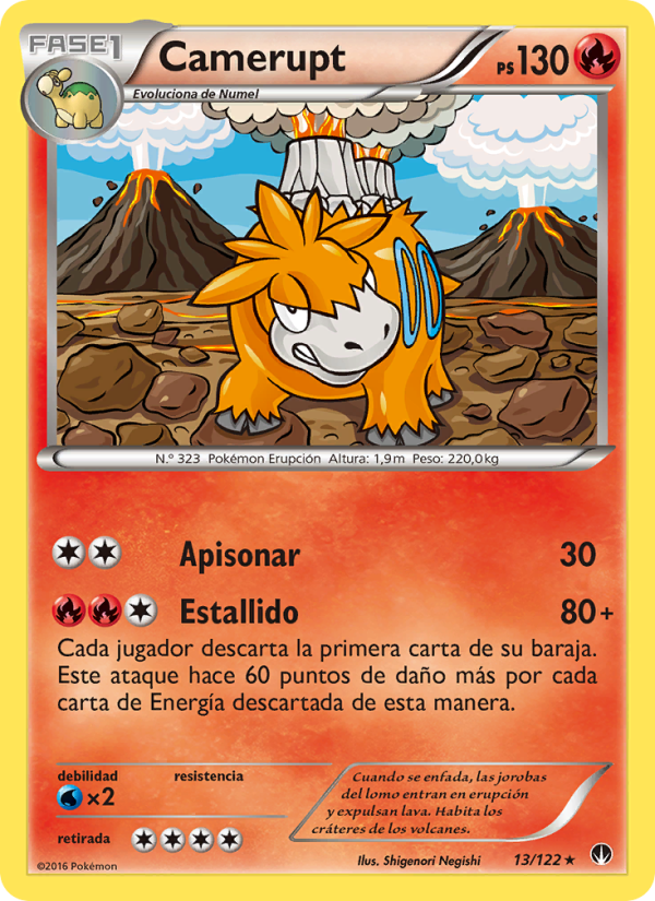 Camerupt 13 — TURBOLímite (Spanish Pokémon TCG card)