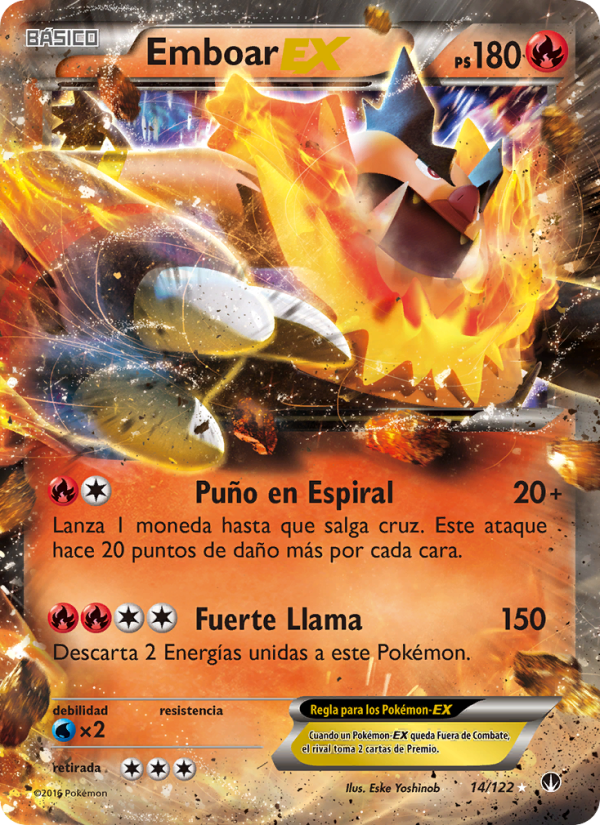 Emboar EX 14 — TURBOLímite (Spanish Pokémon TCG card)