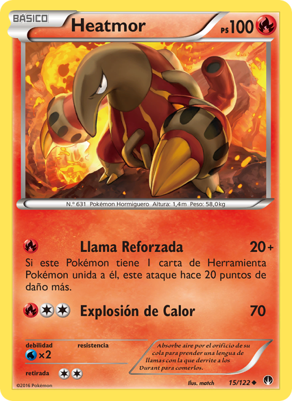 Heatmor 15 — TURBOLímite (Spanish Pokémon TCG card)