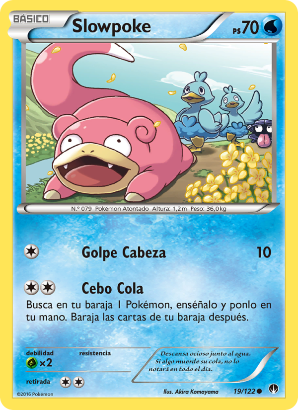 Slowpoke 19 — TURBOLímite (Spanish Pokémon TCG card)